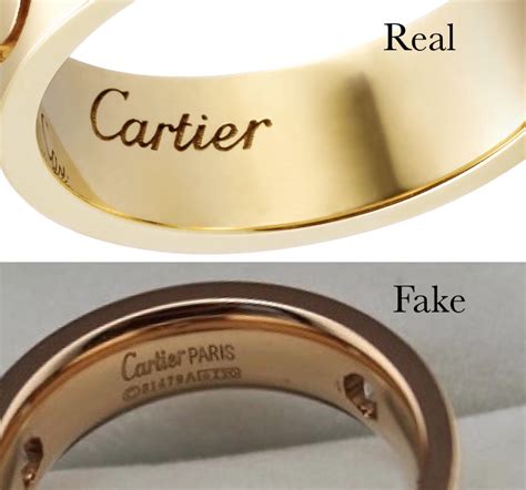 real vs fake cartier love ring|cartier 750 52833a ito ring.